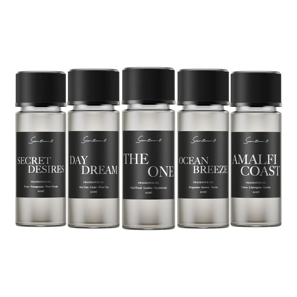 Scentiment Hotel Diffuser Oil Discovery Kit | Inspired by Elite Five Star & Luxury Hotel Scents | Ar